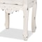 Baxton Studio Levron Traditional Two-Tone Walnut Brown and Antique White Finished Wood 2-Drawer Nightstand 194-11954-ZORO - alternate 10